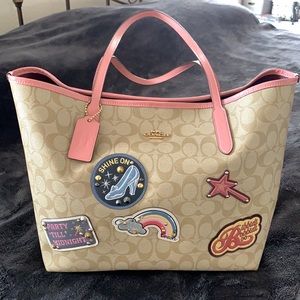 Disney X Coach Cinderella patch tote